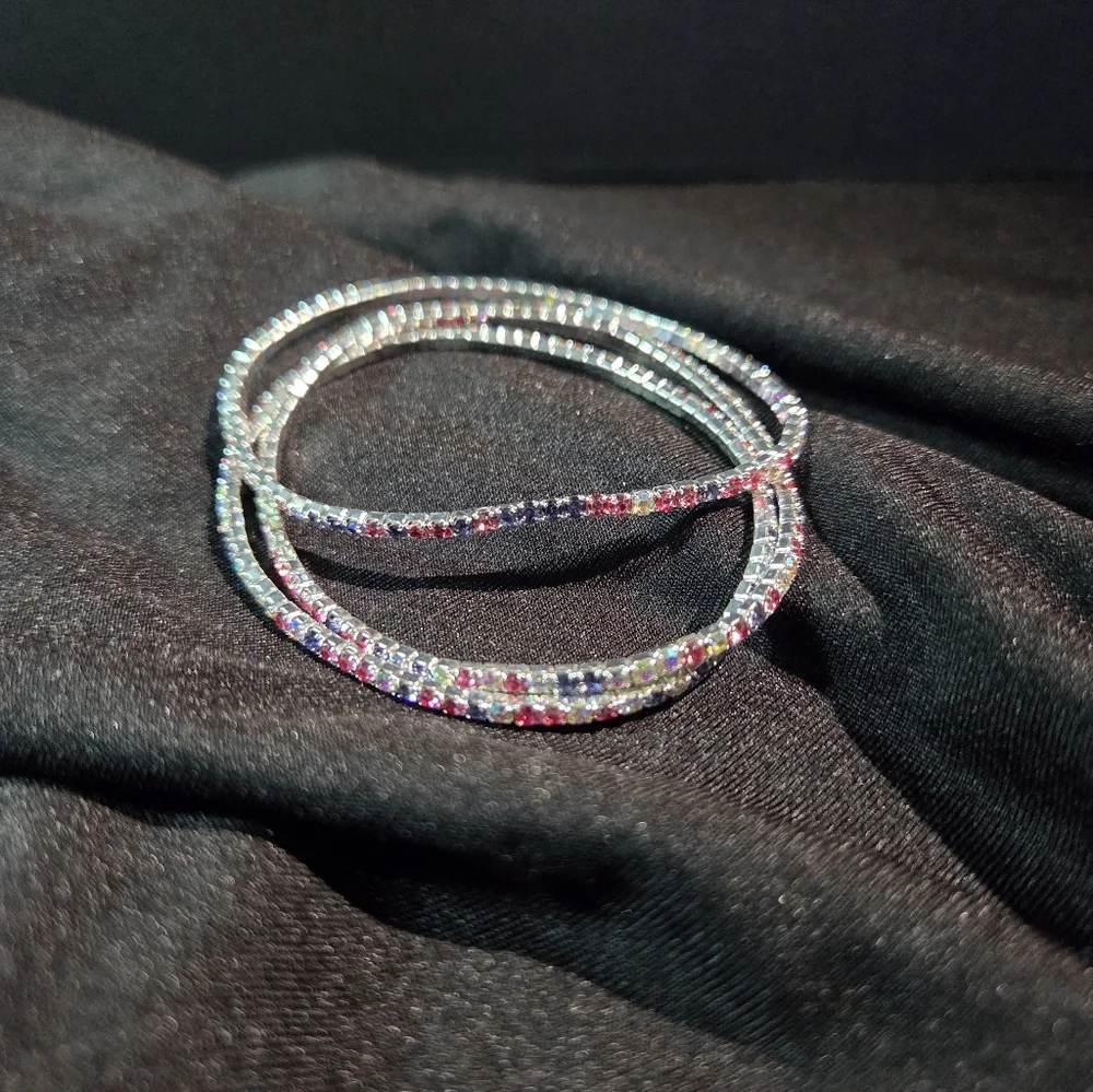 Colorful Rhinestine Bracelets - Picture 5 of 6